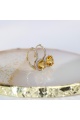 Златни обеци с цитрин и диаманти