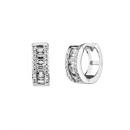 Сребърни халки с цирконий