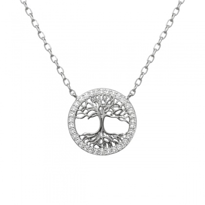 Сребърно колие с дървото на живота
