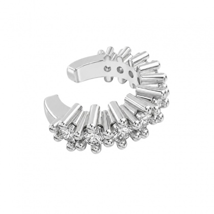 Сребърни обеца тип CUFF