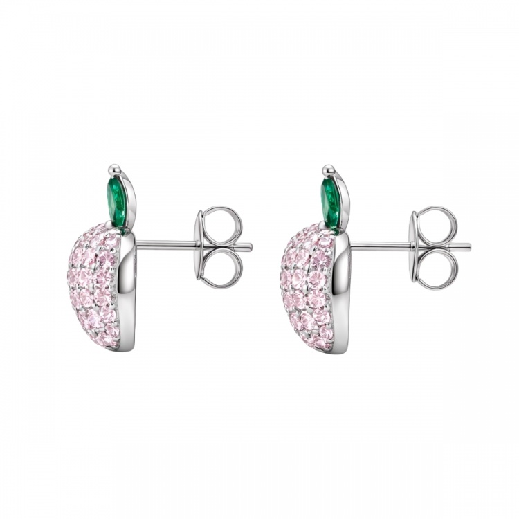 Сребърни обеци с ябълки