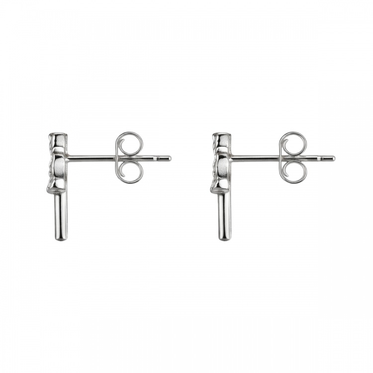 Сребърни обеци с фея