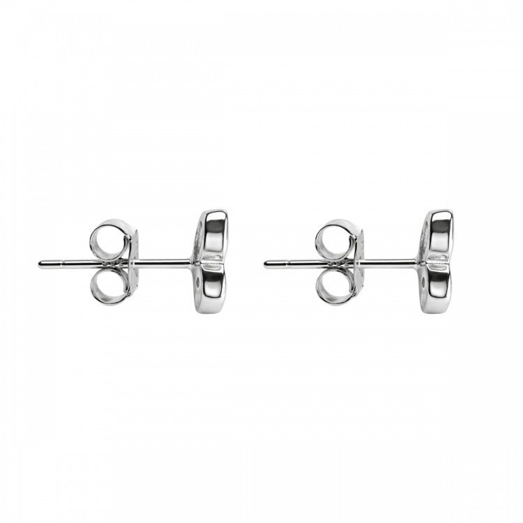 Сребърни обеци с пеперуди