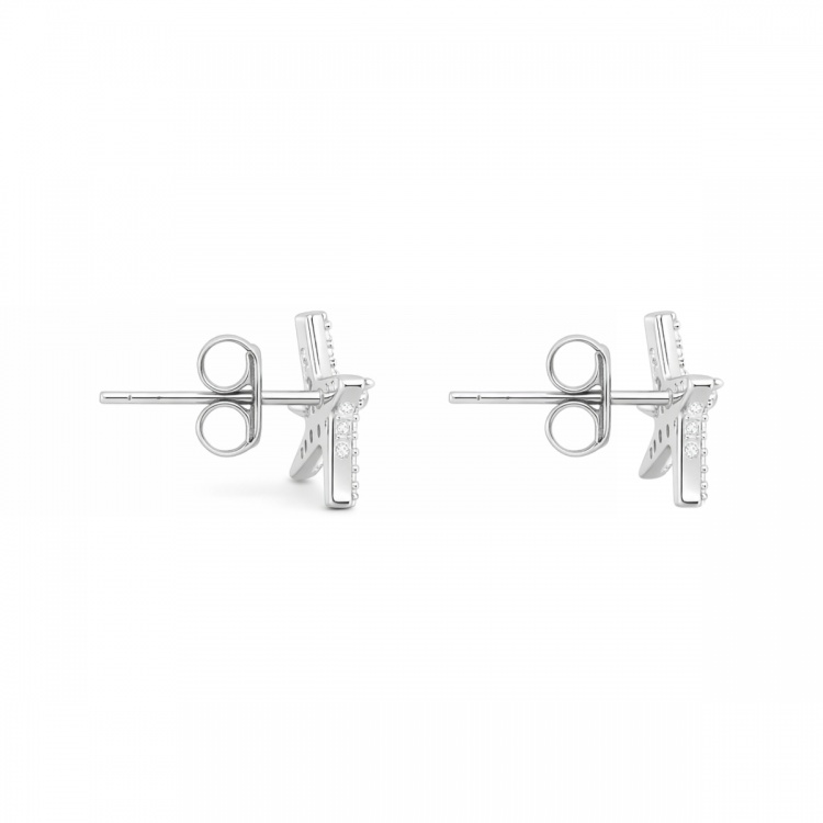 Сребърни обеци със звезди