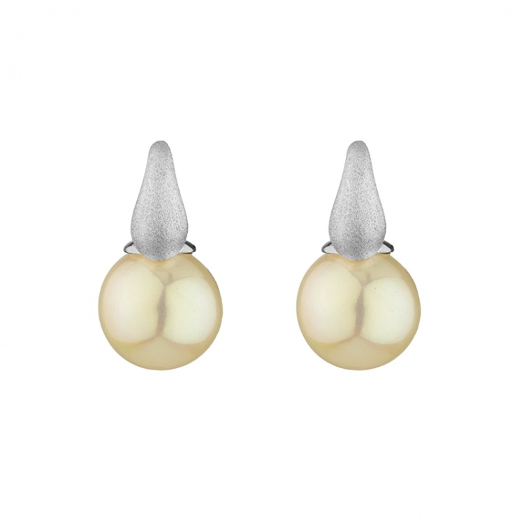 Сребърни обеци с перли Edison