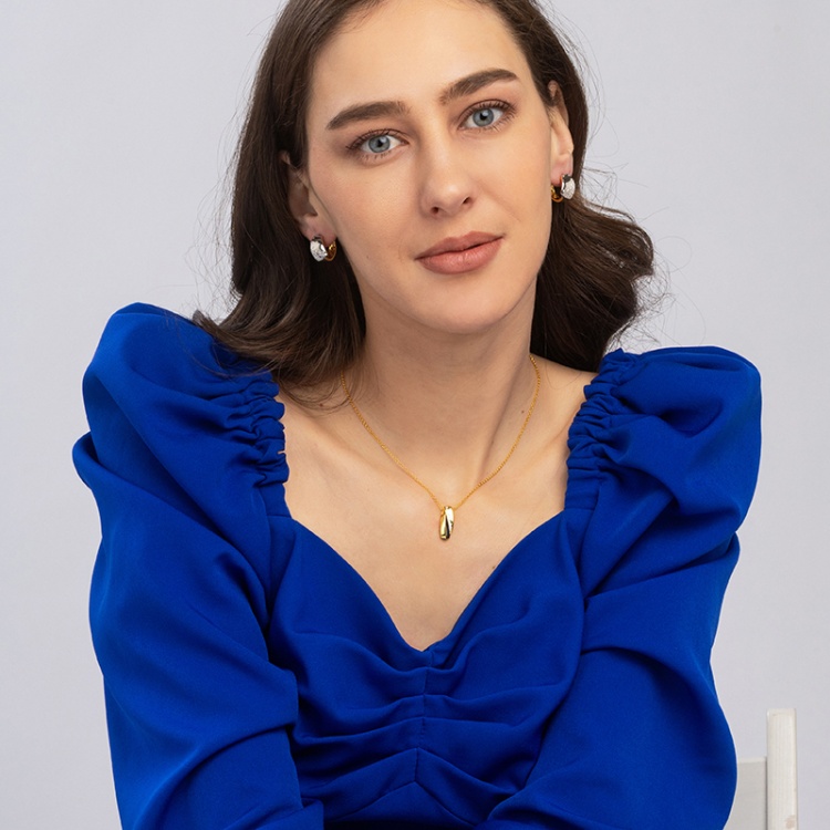 Сребърни обеци халки с позлата и цирконий