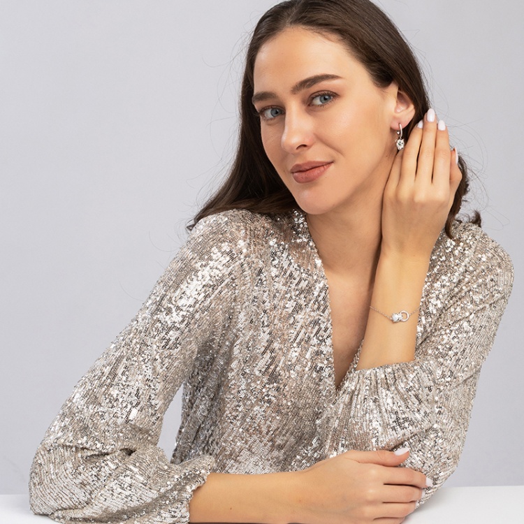 Сребърни обеци с Леопард