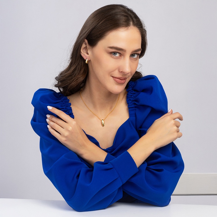 Сребърни обеци халки с позлата и цирконий