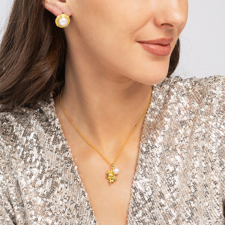 Сребърно колие зодия Близнаци