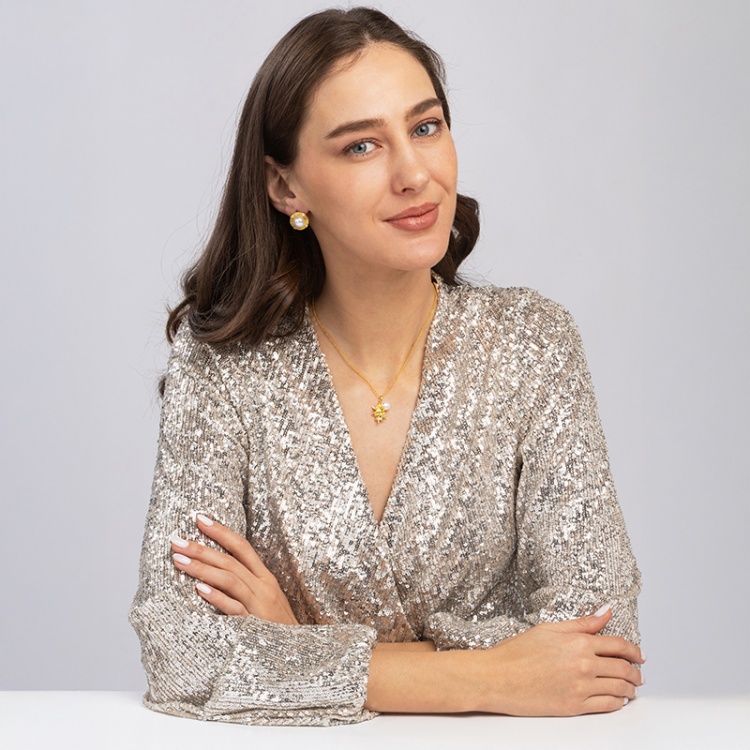 Сребърно колие зодия Близнаци