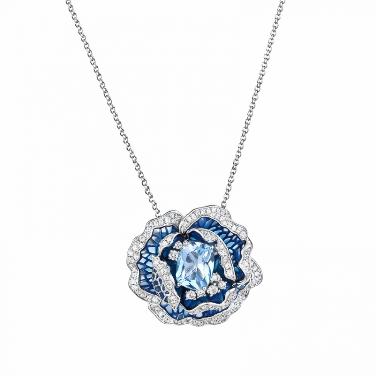 Сребърен комплект с цветя