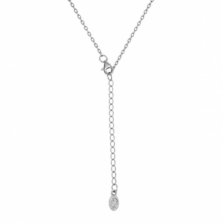 Сребърно колие с бяла перла