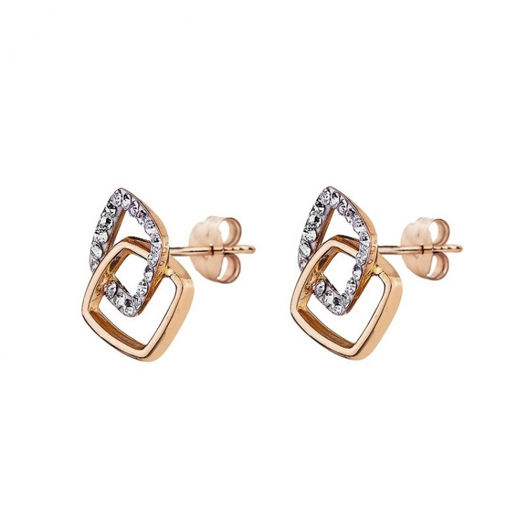 Златни обеци геометрични фигури