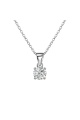 Сребърно колие с цирконий