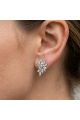 Сребърни обеци с цирконий