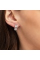 Сребърни обеци с цирконий